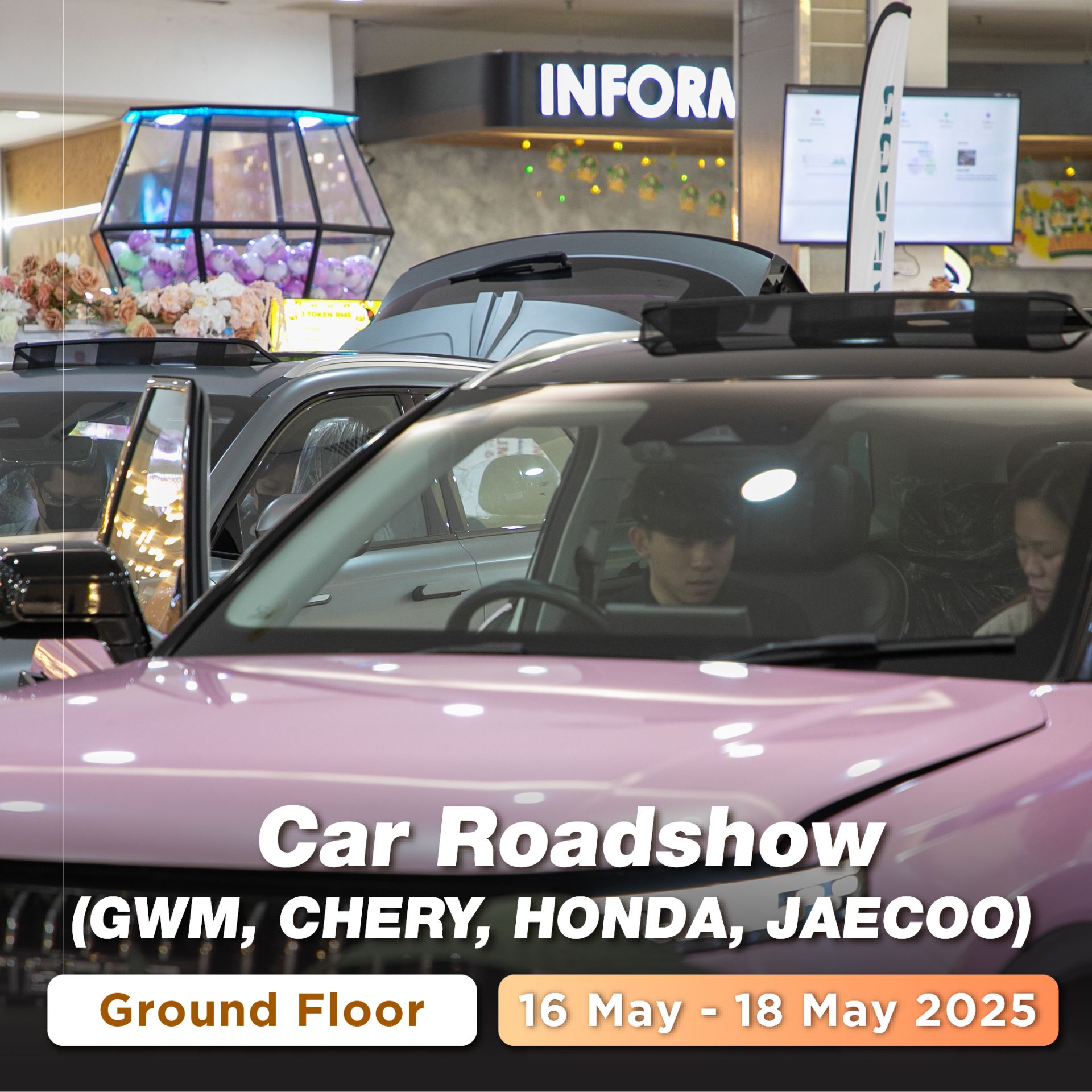 Car Roadshow  (GWM, CHERY, HONDA, JAECOO)