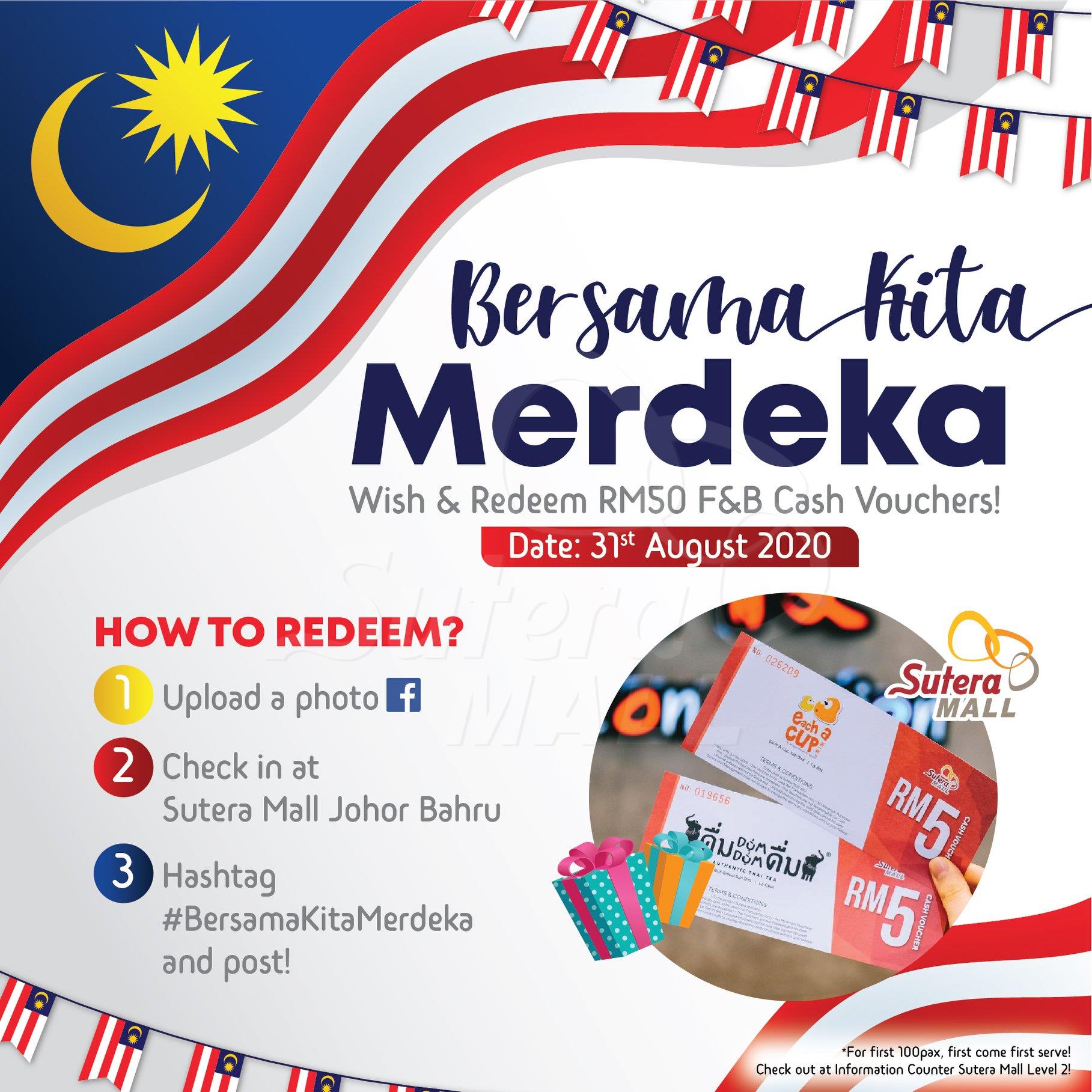 <div class='event-date'>31 Aug 2020</div><div class='event-title'><h4>"Bersama Kita Merdeka" Check in & Win.</h4></div>