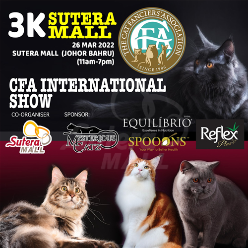 <div class='event-date'>26 Mar 2022</div><div class='event-title'><h4>Sutera Mall International CFA Cat Show</h4></div>