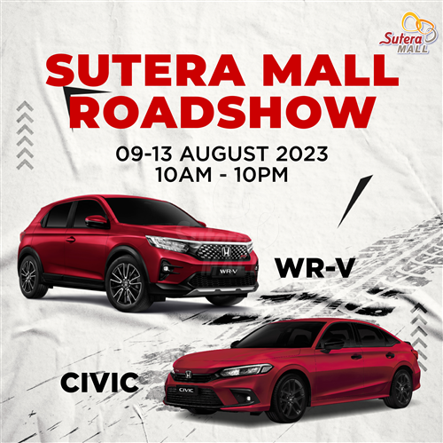 <div class='event-date'>09 Aug 2023 to 13 Aug 2023</div><div class='event-title'><h4>Sutera Mall Honda Roadshow</h4></div>