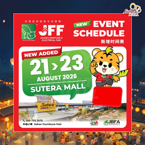 <div class='event-date'>21 Aug 2026 to 23 Aug 2026</div><div class='event-title'><h4>Johor Furniture Fair</h4></div>